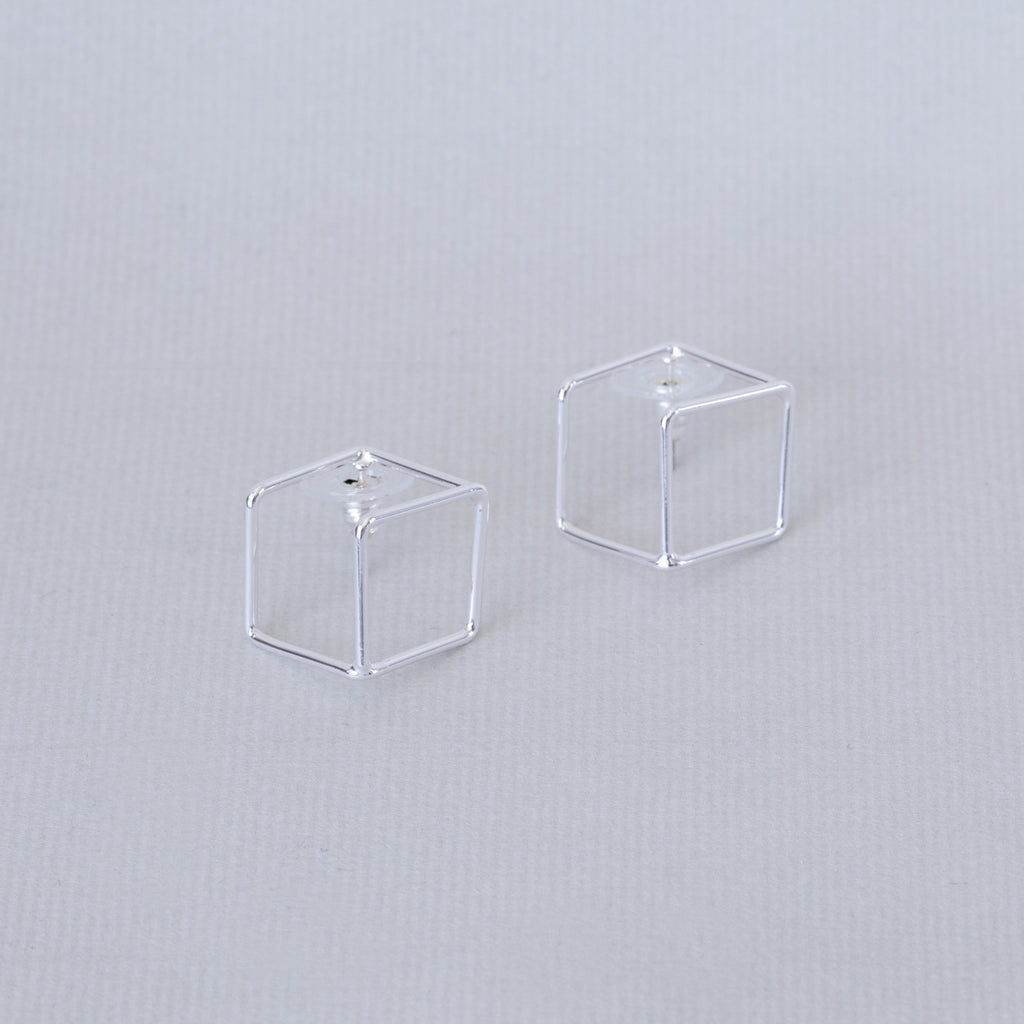 Cube Stud Earrings