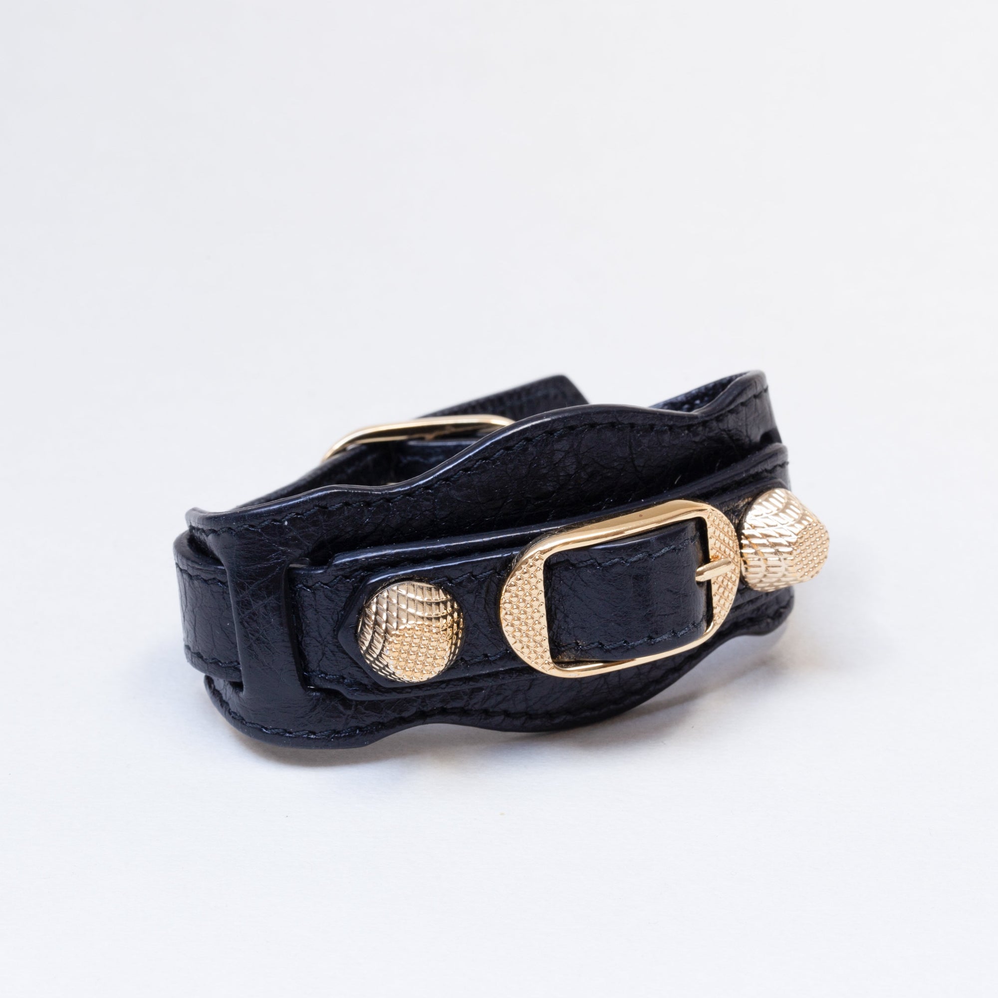 Leather Giant Stud Bracelet