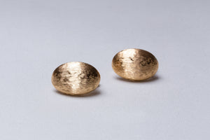 Vintage Gold Textured Clip-on Earrings