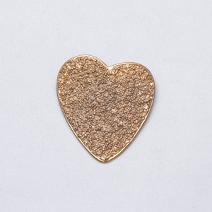 Vintage Gold Heart Brooch