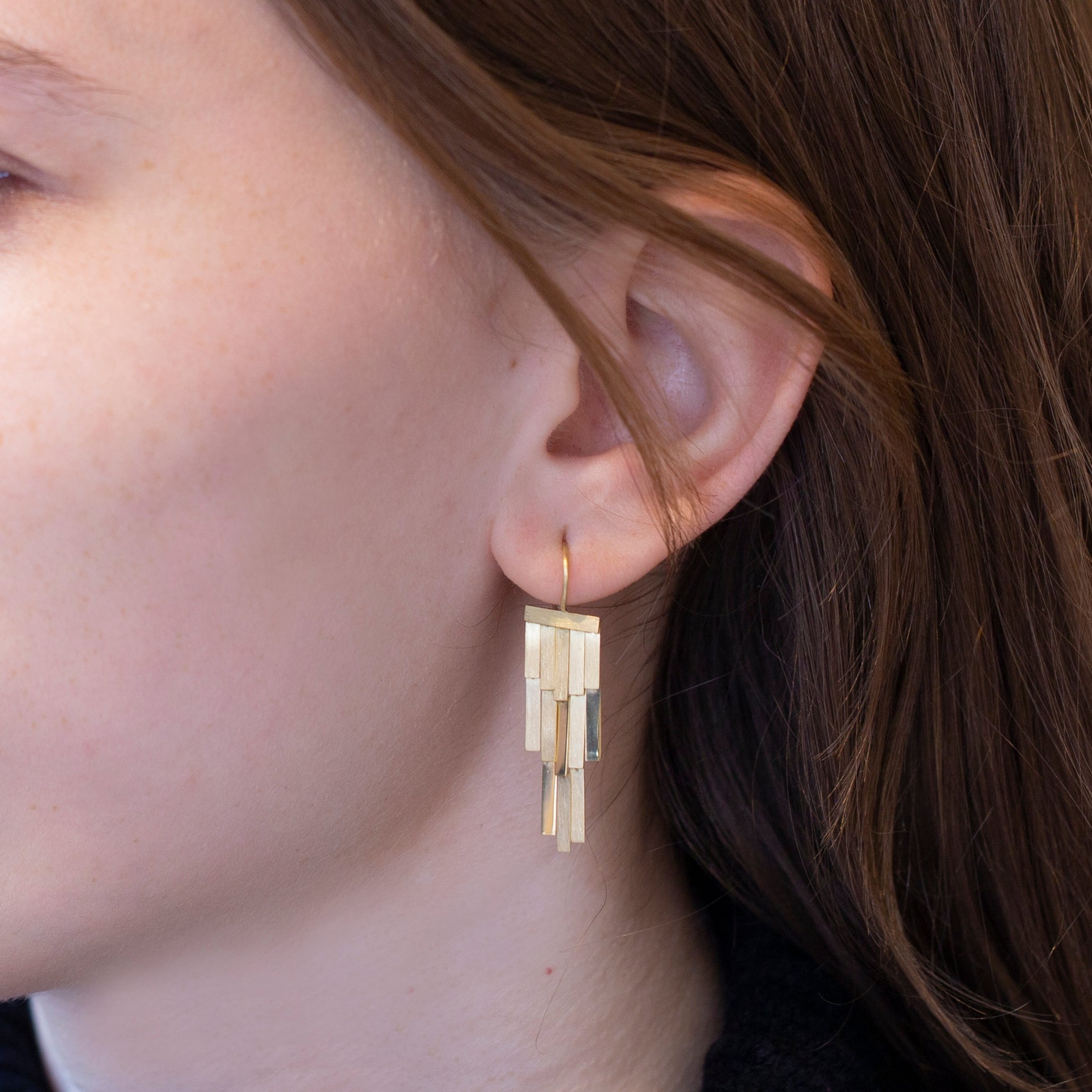 18ct Gold Rainfall Earrings