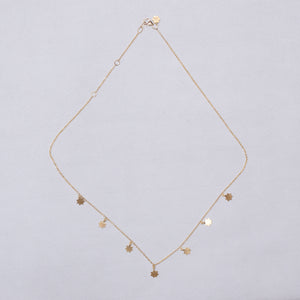 Gold Garland Necklace with Stars