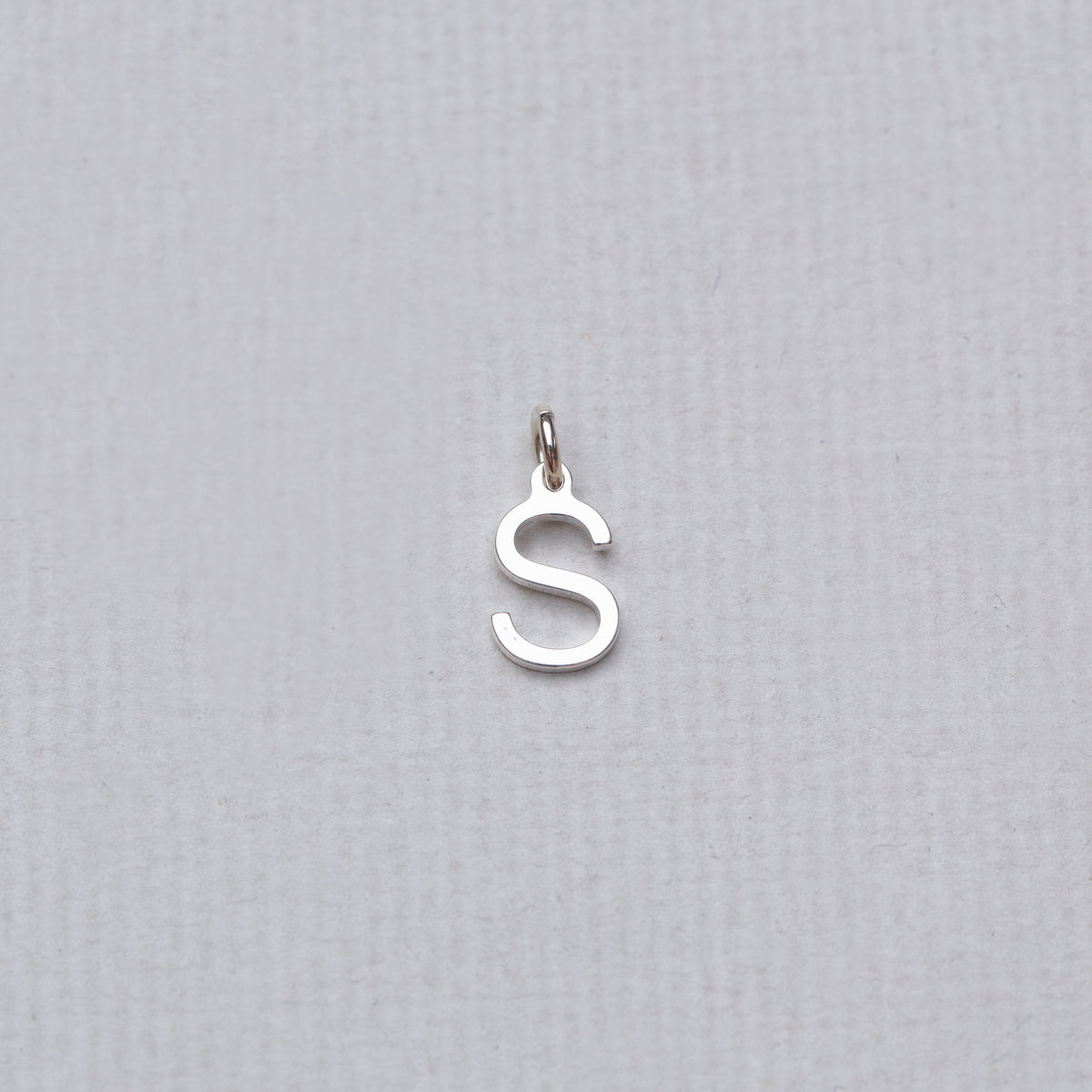 Initial Letter Charm in Gold and Silver