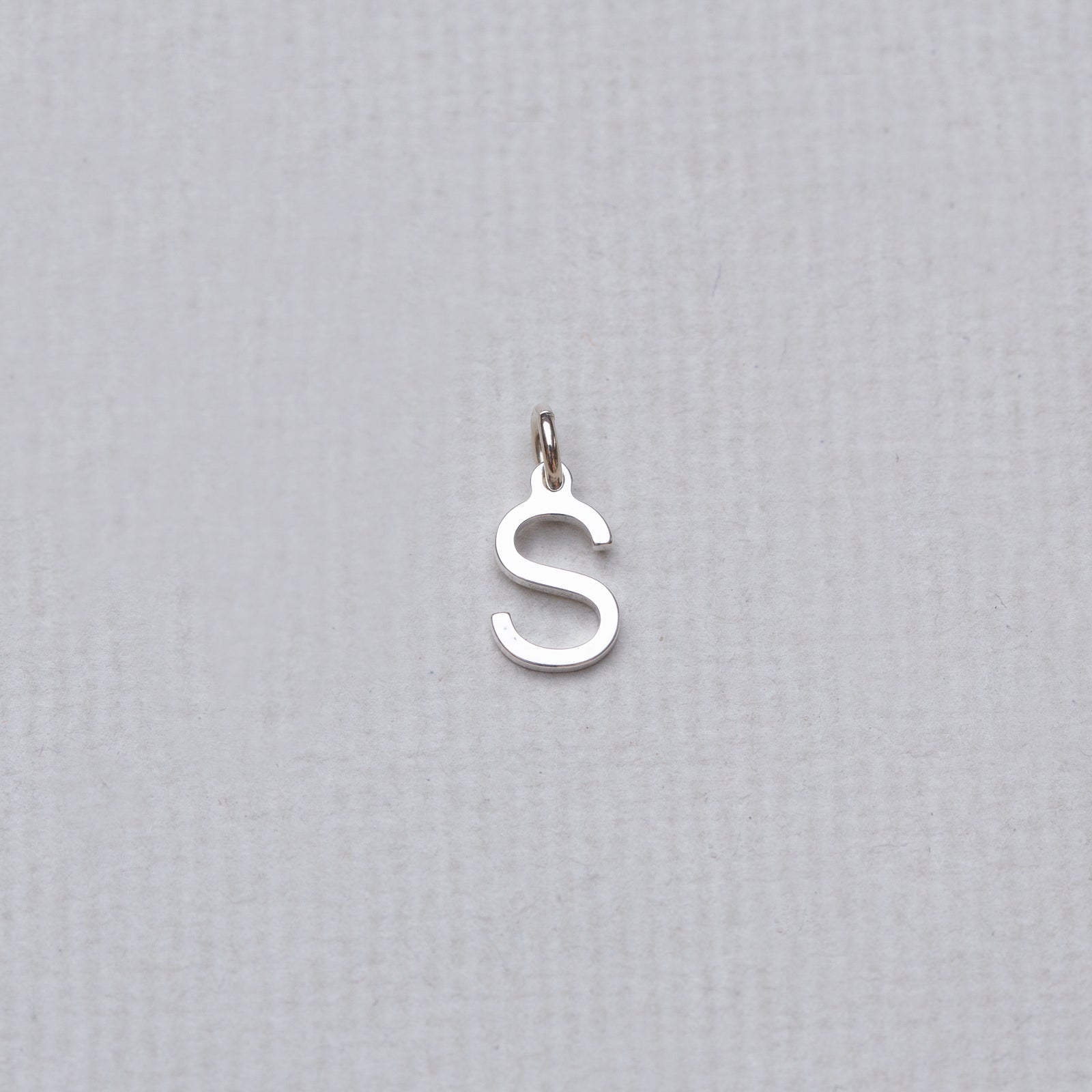 Initial Letter Charm in Gold and Silver