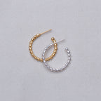 Bobble Hoop Earrings