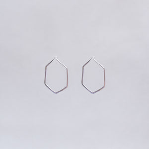 Hexagon Hoop Earrings