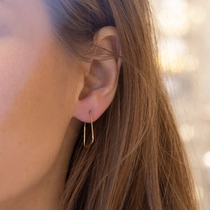 Rectangular Hoop Earrings