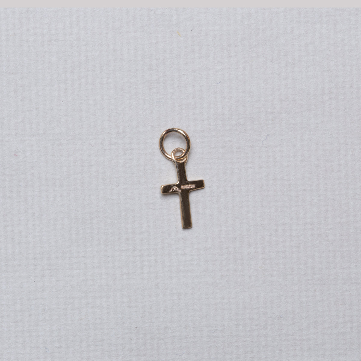 Simple Gold Cross Pendant Charm