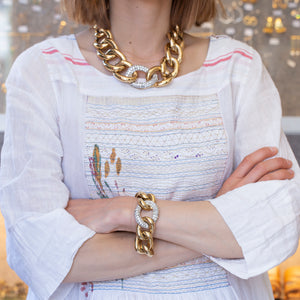 With the matching bracelet