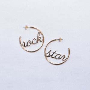 Rock Star Hoop Earrings