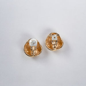 Vintage Gold Clip-on Earrings