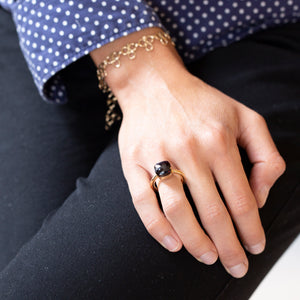 Pomellato Gold Ring with Red Garnet