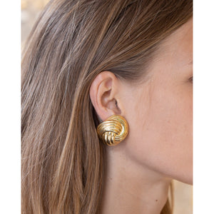 Vintage Gold Clip-on Earrings