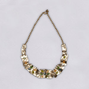 Vintage Textured Gold Necklace