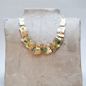 Vintage Textured Gold Necklace