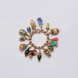 Vintage Gold Charm Bracelet