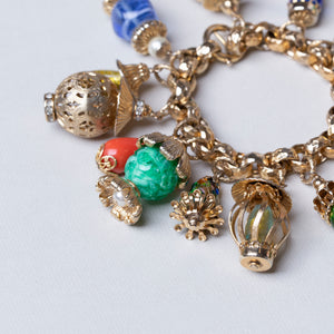 Vintage Gold Charm Bracelet