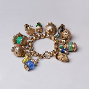 Vintage Gold Charm Bracelet