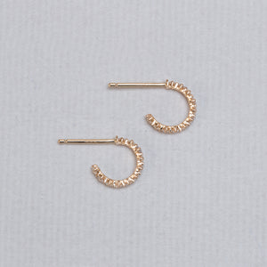 Open Hoop Diamond Earrings