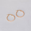 Large Gold Square Edged Hoops