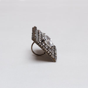 Square Crystal Ring