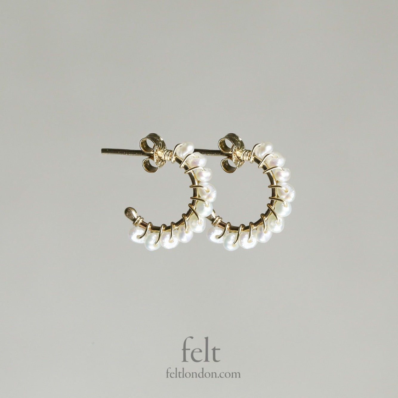 adorable mini version of the super favourite aga pearl hoops