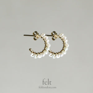 adorable mini version of the super favourite aga pearl hoops