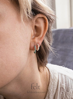 Small Turquoise Hoops by Molo