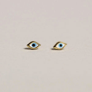 fantastic 'evil eye' micro studs brilliant for multi-pierced! 