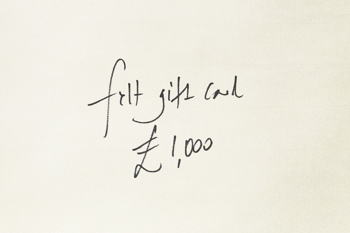 £1000 felt Gift Card