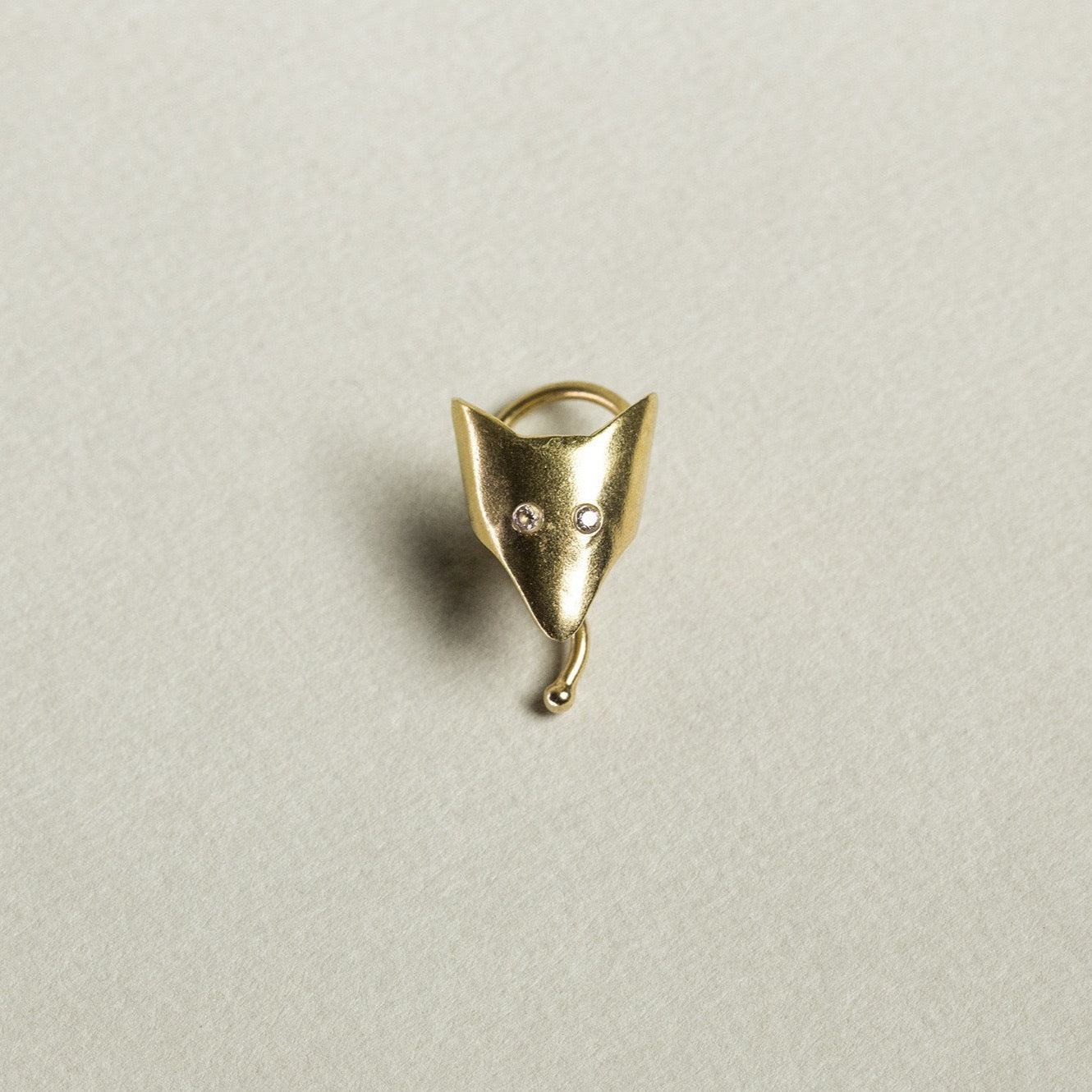 super cute fox cuff to be worn on the side of your ear