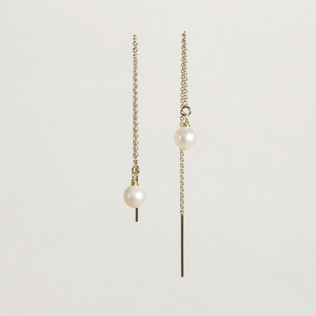 gorgeous and sexy freshwater pearl chain earrings
