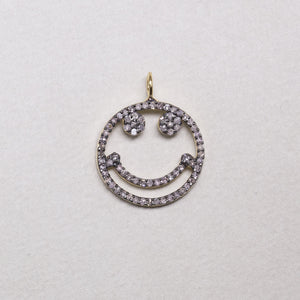 fab Affordable Range Diamond Smiley Face Charm