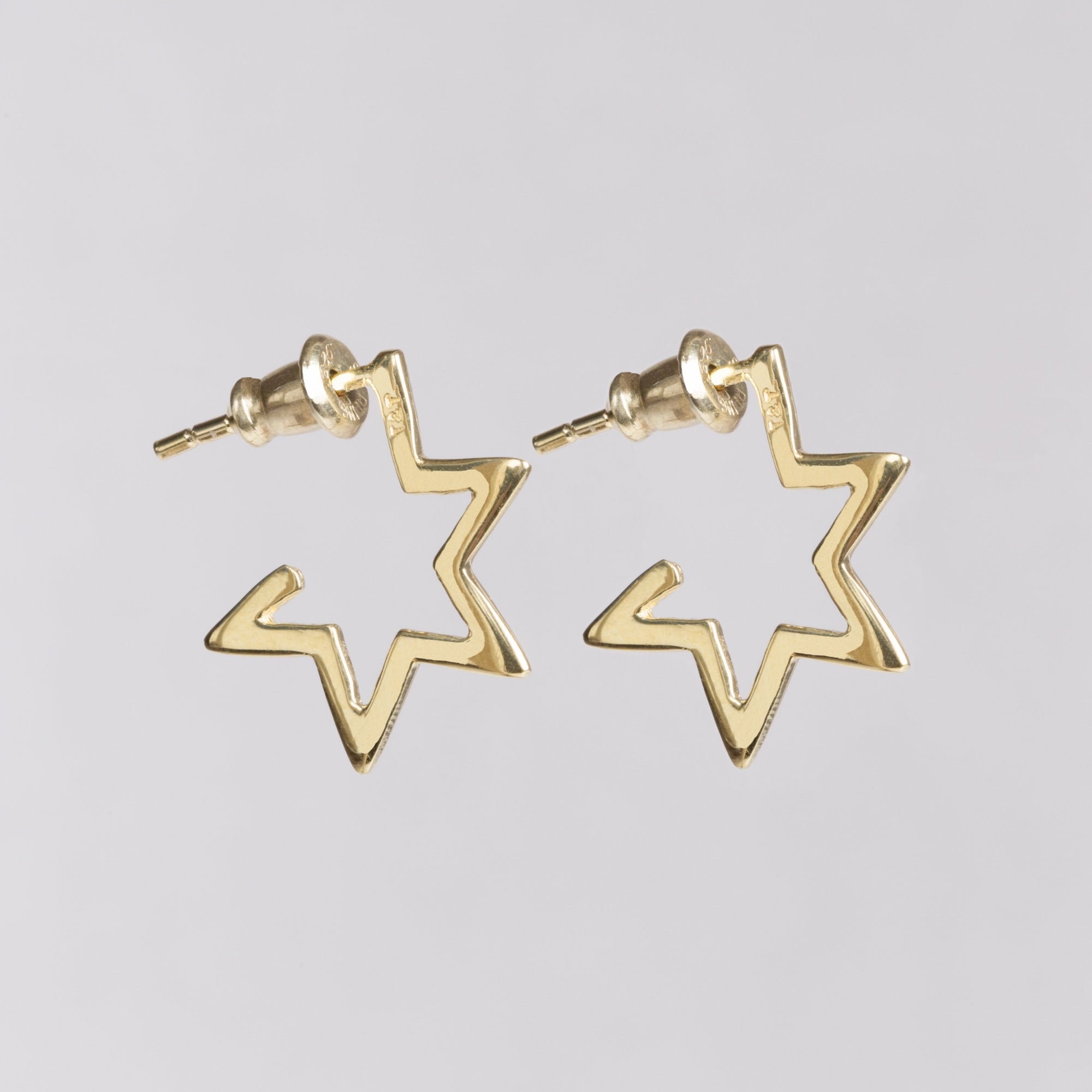 Star Hoop Earrings