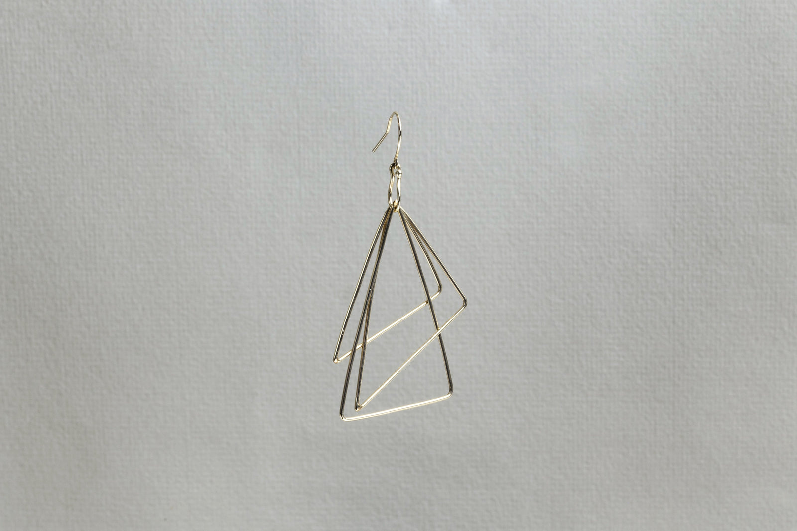 Lamie Gold Triangle Ring Earring