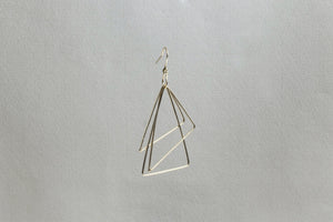 Gold Triangle Earring